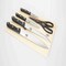Home Basics Essentials Series 5 Piece Stainless Steel Knife Set with All Natural Wood Cutting Board KS10095 - alternate 2